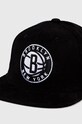 Хлопковая кепка Mitchell&Ness BROOKLYN NETS HHSS6049.BNEYYPPPBLC чёрный AW23