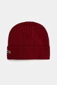 Lacoste berretto in lana lana rosso RB0001