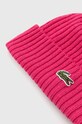 Lacoste wool beanie RB0001 pink AW24