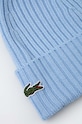 Vlnená čiapka Lacoste RB0001 modrá AW25