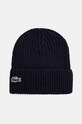Lacoste căciulă de lână imprimeu bleumarin RB0001