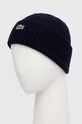 Вълнена шапка Lacoste RB0001 тъмносин AW24