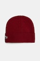 Volnena kapa Lacoste Tanka bordo RB0001