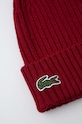 Lacoste czapka wełniana RB0001 bordowy AW25