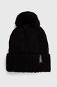 Καπέλο Jack Wolfskin Pompom μαλλί μαύρο 1905092