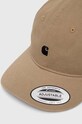 Carhartt WIP czapka z daszkiem bawełniana Madison Logo Cap I023750.0DKXX beżowy AW23