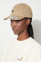 Carhartt WIP czapka z daszkiem bawełniana Madison Logo Cap I023750.0DKXX beżowy