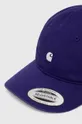 Carhartt WIP czapka z daszkiem bawełniana Madison Logo Cap fioletowy