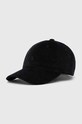 Вельветова кепка Carhartt WIP гладкий чорний I026890.89XX