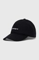 Carhartt WIP cotton baseball cap applique black I028876.0D2XX