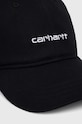 Carhartt WIP cotton baseball cap I028876.0D2XX black AW23