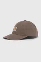 brązowy Carhartt WIP czapka z daszkiem bawełniana Dune Cap Unisex