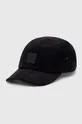 czarny Carhartt WIP czapka z daszkiem sztruksowa Erie Cap Unisex