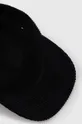 czarny Carhartt WIP czapka z daszkiem sztruksowa Erie Cap