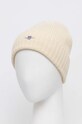 Vlnená čiapka Gant 9910023 béžová AW24