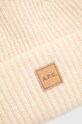 A.P.C. wool beanie WVBBR.M25075 beige AW23