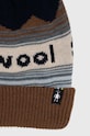 Smartwool czapka z domieszką wełny SW018125 brązowy AW24