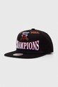 Кепка из смесовой шерсти Mitchell&Ness аппликация чёрный HHSS1077.CBUYYPPPBLCK