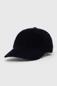 σκούρο μπλε Βαμβακερό καπέλο του μπέιζμπολ Norse Projects Wide Wale Corduroy Sports Unisex
