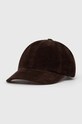 Manšestrová kšiltovka Norse Projects Wide Wale Corduroy Sports Cap bavlna hnědá N80.0131.2022
