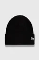 czarny New Era czapka z domieszką wełny Unisex