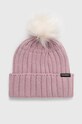 Čepice z vlněné směsi Converse s příměsí vlny růžová 10023959.A04