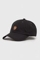 Fjallraven czapka z daszkiem Vidda aplikacja czarny F77357