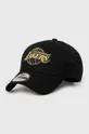 μαύρο Βαμβακερό καπέλο του μπέιζμπολ New Era Los Angeles Lakers Unisex
