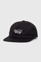 Vans șapcă de baseball din bumbac bumbac negru VN000EYZBLK1