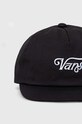 Vans șapcă de baseball din bumbac VN000EYZBLK1 negru AW23