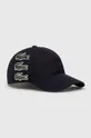 blu navy Lacoste berretto da baseball in cotone Unisex