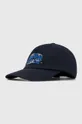 blu navy Ader Error berretto da baseball in cotone Edca Logo Cap Unisex