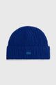 Ader Error berretto in lana Etik Logo Beanie semplice blu BMADFWHW0504