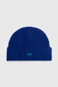 niebieski Ader Error czapka wełniana Etik Logo Beanie Unisex