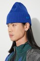 Vlněná čepice Ader Error Etik Logo Beanie modrá BMADFWHW0504