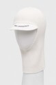 Капор з домішкою вовни Karl Lagerfeld 236W3419 білий AW23