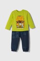 Guess komplet niemowlęcy z elastanem zielony I3YG03.K6YW0.9BYX