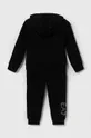 Παιδική βαμβακερή αθλητική φόρμα EA7 Emporio Armani μαύρο
