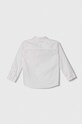 Παιδικό βαμβακερό πουκάμισο Abercrombie & Fitch KI225.4022 λευκό SS24