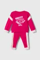 розовый Хлопковый костюм для младенцев Guess Для девочек