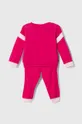 Дитячий бавовняний костюм Guess рожевий