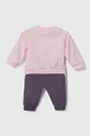 Βρεφική φόρμα adidas I 3S JOG ροζ