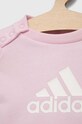 Dziewczynka adidas dres niemowlęcy IJ8863 różowy