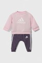 adidas dres dziecięcy dzianina różowy IJ8856