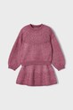 Mayoral komplet dziecięcy dzianina różowy 4935.6A.Mini.9BYX