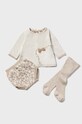 Sada pre bábätká Mayoral Newborn Gift box 2234.2C.Newborn.9BYX béžová AW23