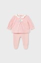 Mayoral Newborn komplet niemowlęcy Gift box wzorzyste różowy 2502.2B.Newborn.9BYX