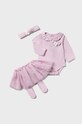 Sada pre bábätká Mayoral Newborn s elastanom fialová 2848.2D.Newborn.9BYX