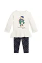 бежевий Комплект для немовлят Polo Ralph Lauren Для дівчаток