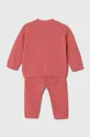 Хлопковый костюм для младенцев United Colors of Benetton фиолетовой